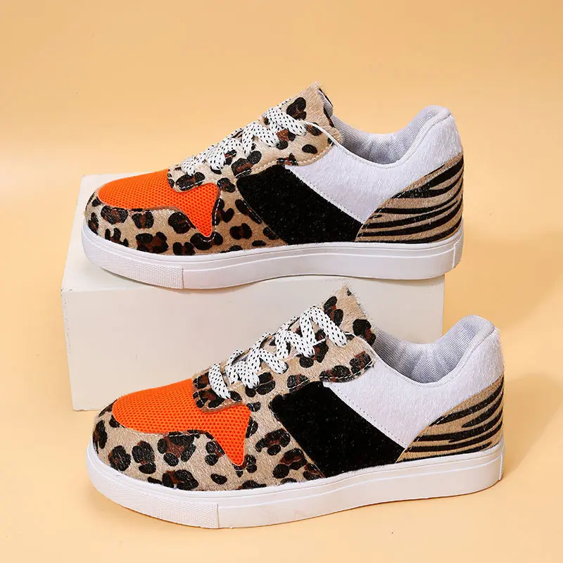 Flat Shoes for Women Breathable Sneakers Color Leopard Canvas Shoes Casual Platform Dad Shoes Ladies Tennis Shoes Trainers
Flat Shoes for Women Breathable Sneakers Color Leopard Canvas Shoes Casual Platform Dad Shoes Ladies Tennis Shoes Trainers