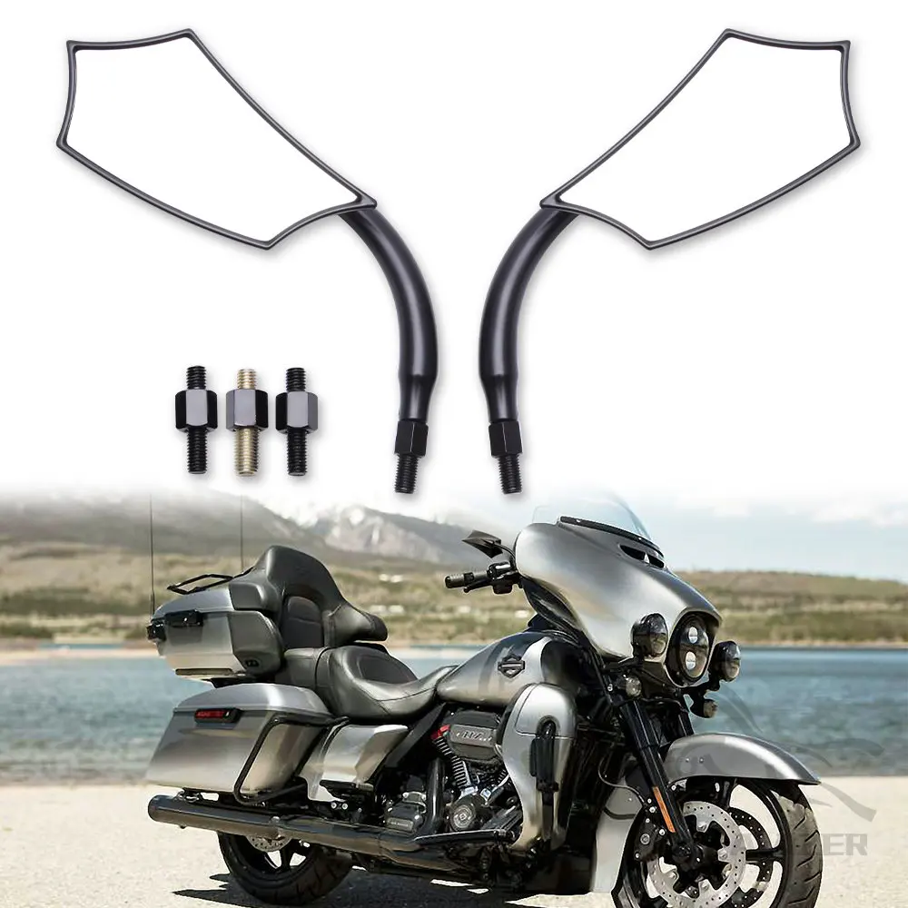 Black Motorcycle Rear View Rearview Side Mirrors For Harley Davidson Road King Street Glide Softail Dyna Motorbike Accessories
Black Motorcycle Rear View Rearview Side Mirrors For Harley Davidson Road King Street Glide Softail Dyna Motorbike Accessories