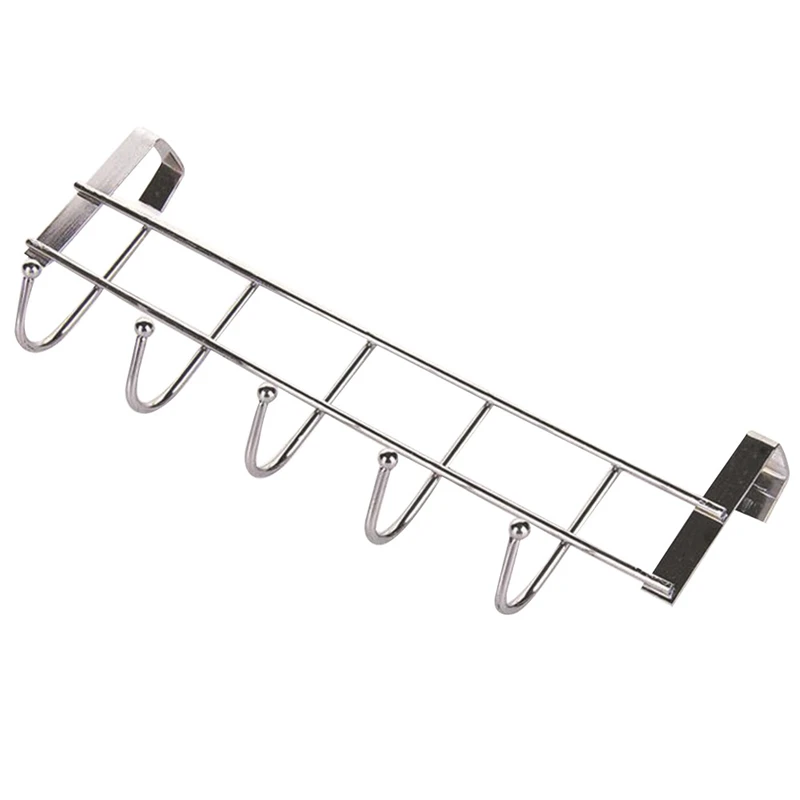 Stainless Steel Bathroom Kitchen Organizer Hanger Coat Hooks With 5-Hook Towel Hat Coat Clothes Cabinet Draw Door Wall Hooks
Stainless Steel Bathroom Kitchen Organizer Hanger Coat Hooks With 5-Hook Towel Hat Coat Clothes Cabinet Draw Door Wall Hooks