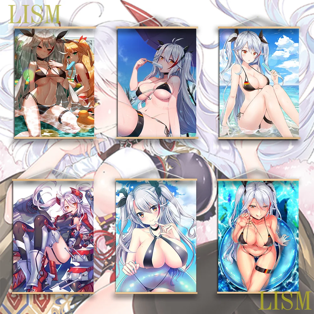 Anime Game Azur Lane Prinz Eugen Anime manga wall Poster solid wood hanging scroll with canvas painting
Anime Game Azur Lane Prinz Eugen Anime manga wall Poster solid wood hanging scroll with canvas painting
