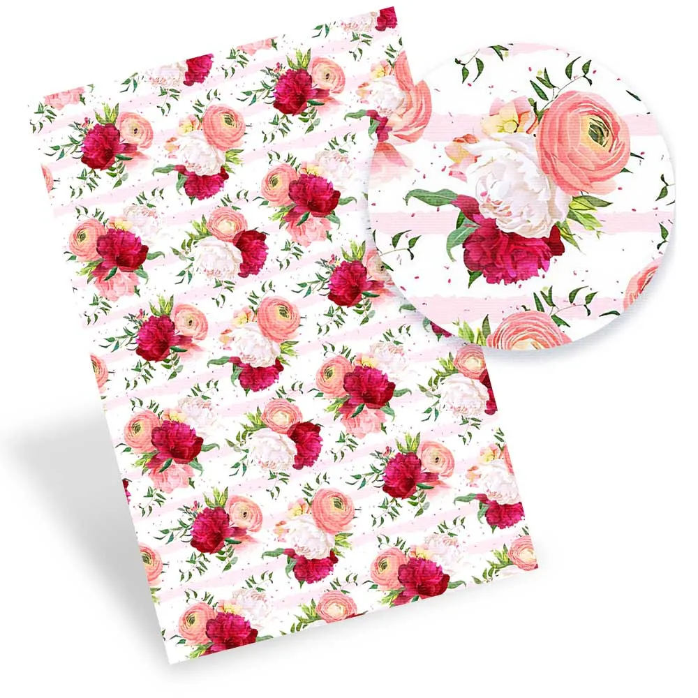 Faux Synthetic Leather Fabric Sheets Rose Printed Vinyl Fabric For Valentine's Day DIY Hair Bows Craft Handbag Materials 22*30cm
Faux Synthetic Leather Fabric Sheets Rose Printed Vinyl Fabric For Valentine's Day DIY Hair Bows Craft Handbag Materials 22*30cm