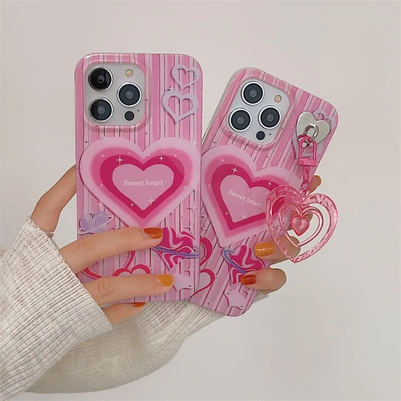 Fashion Originality Pink Heart With Pendant Phone Cover Case For Iphone 14 13 12 11 Pro Max Fall Resistant Soft Coque Fundas
Fashion Originality Pink Heart With Pendant Phone Cover Case For Iphone 14 13 12 11 Pro Max Fall Resistant Soft Coque Fundas