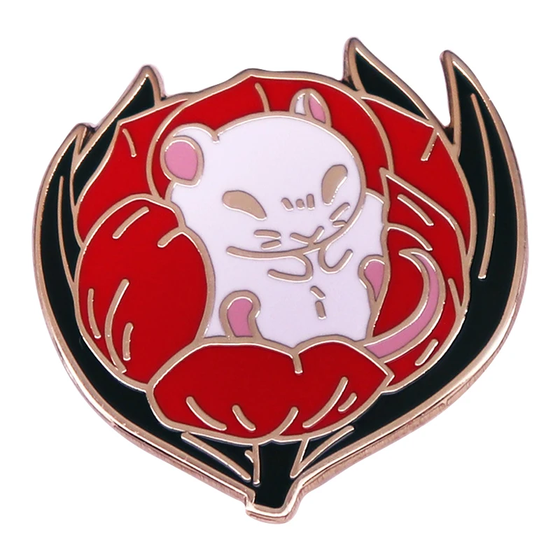 D1482 Cartoon hamster lying on tulips Enamel Pin Brooches Decorative Briefcase Badges Manga Lapel Pins for Backpack Accessories
D1482 Cartoon hamster lying on tulips Enamel Pin Brooches Decorative Briefcase Badges Manga Lapel Pins for Backpack Accessories