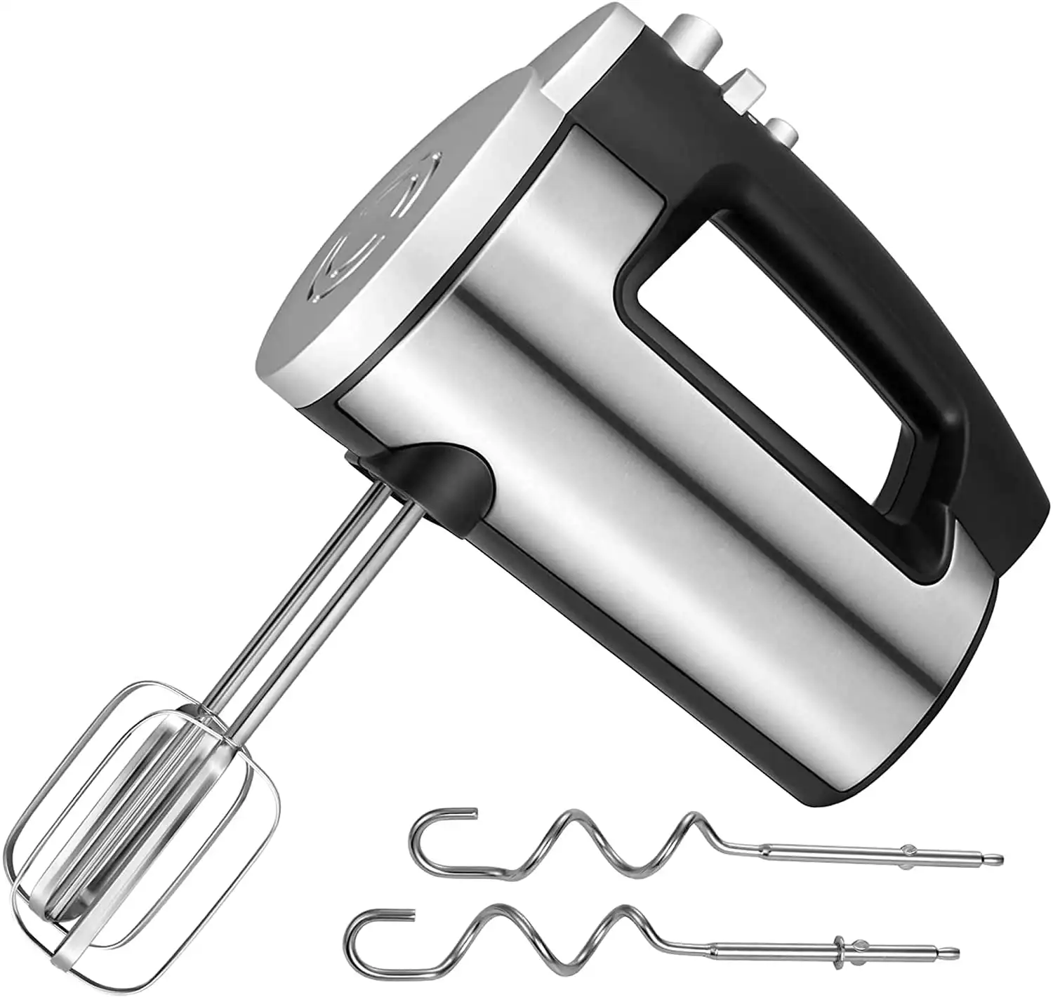 Hand Mixer, 6-Speed Kitchen Handheld Mixer, 300W Ultra Power Electric Mixer, Silver
Hand Mixer, 6-Speed Kitchen Handheld Mixer, 300W Ultra Power Electric Mixer, Silver