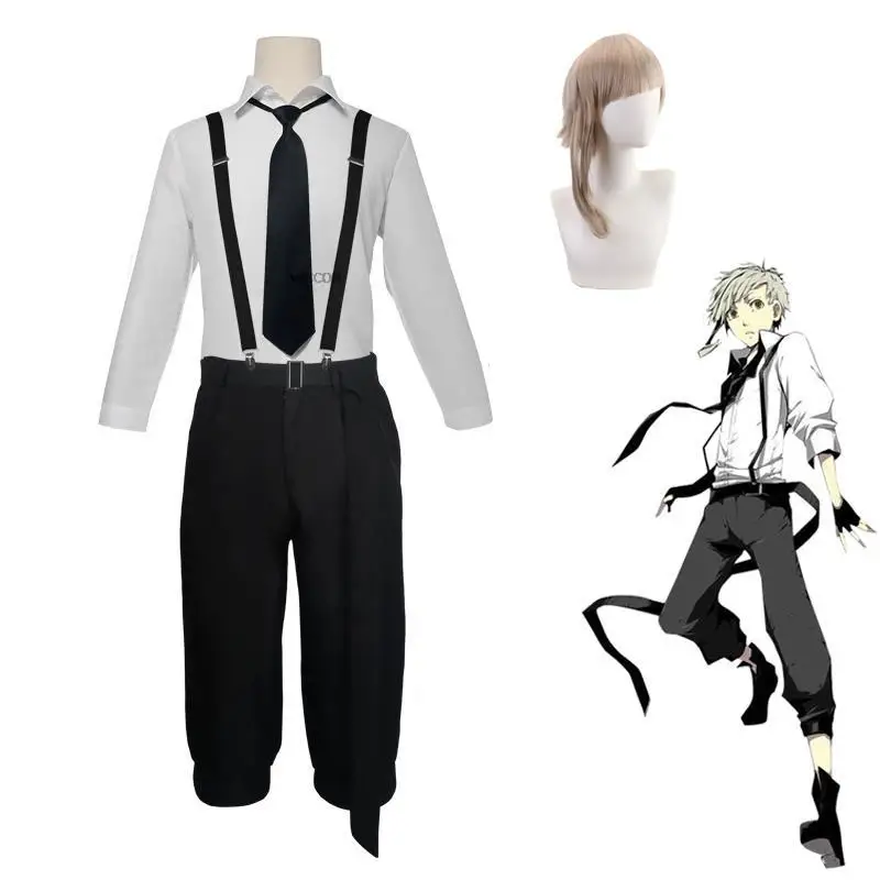 Костюм для косплея аниме «бродячие псы», наклейма Атсуси, Детективная рубашка, костюм на Хэллоуин, искусственный парик, Костюмы для ролевых игр, Cos
Костюм для косплея аниме «бродячие псы», наклейма Атсуси, Детективная рубашка, костюм на Хэллоуин, искусственный парик, Костюмы для ролевых игр, Cos