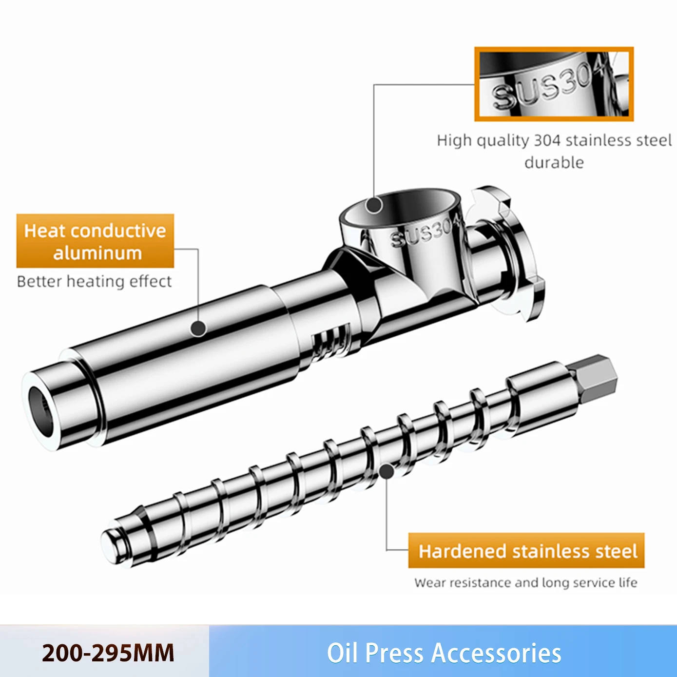 

Oil Press Accessories For Home Oil Press Food Grade Stainless Steel Component