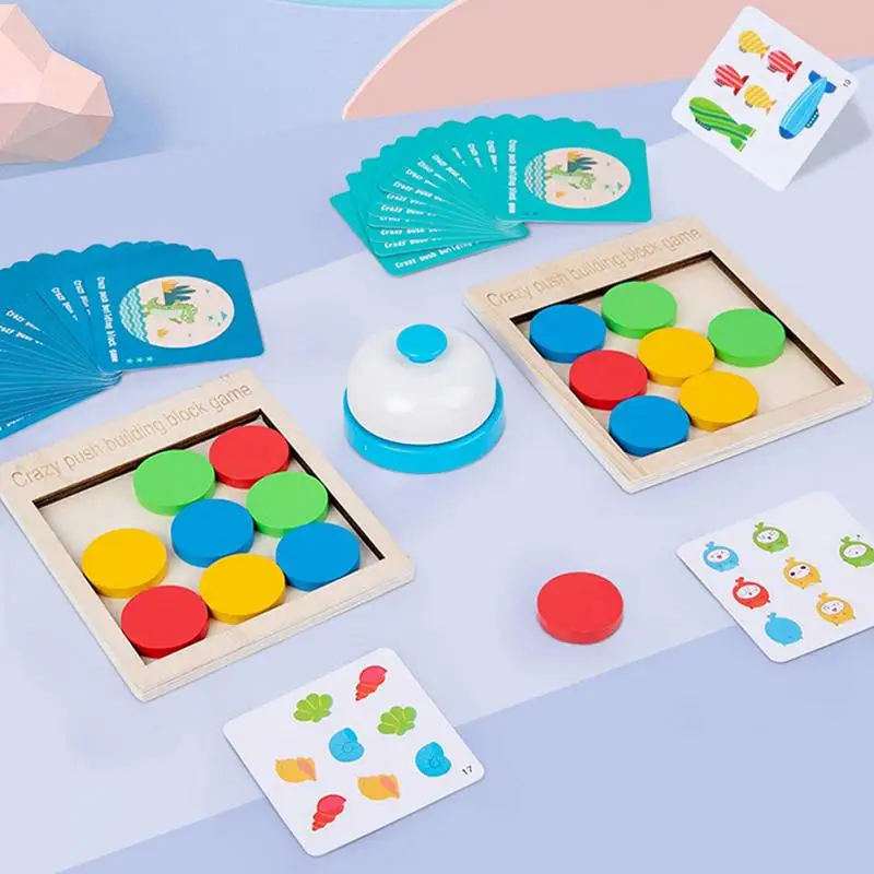 

Parent-Child Interactive Push Table Game Educational Toy For Kids Improves Child's Hand-Eye Coordination Family Strategy Game