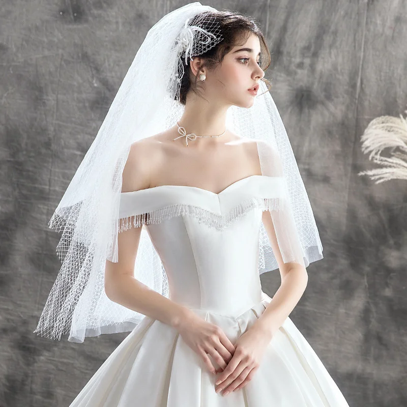Satin Wedding Dress Bride one shoulder simple Hepburn thin woman small man Sen Department super Fairy Tail Summer
Satin Wedding Dress Bride one shoulder simple Hepburn thin woman small man Sen Department super Fairy Tail Summer