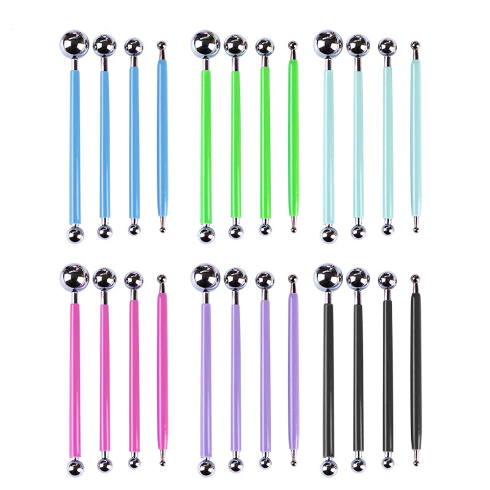 4pcs Clay Sculpture Ceramics Tools Pottery Dotting Modeling Tool Set Double-Ended Metal Ball Clay Carving Sculpting Shaper Pen
4pcs Clay Sculpture Ceramics Tools Pottery Dotting Modeling Tool Set Double-Ended Metal Ball Clay Carving Sculpting Shaper Pen