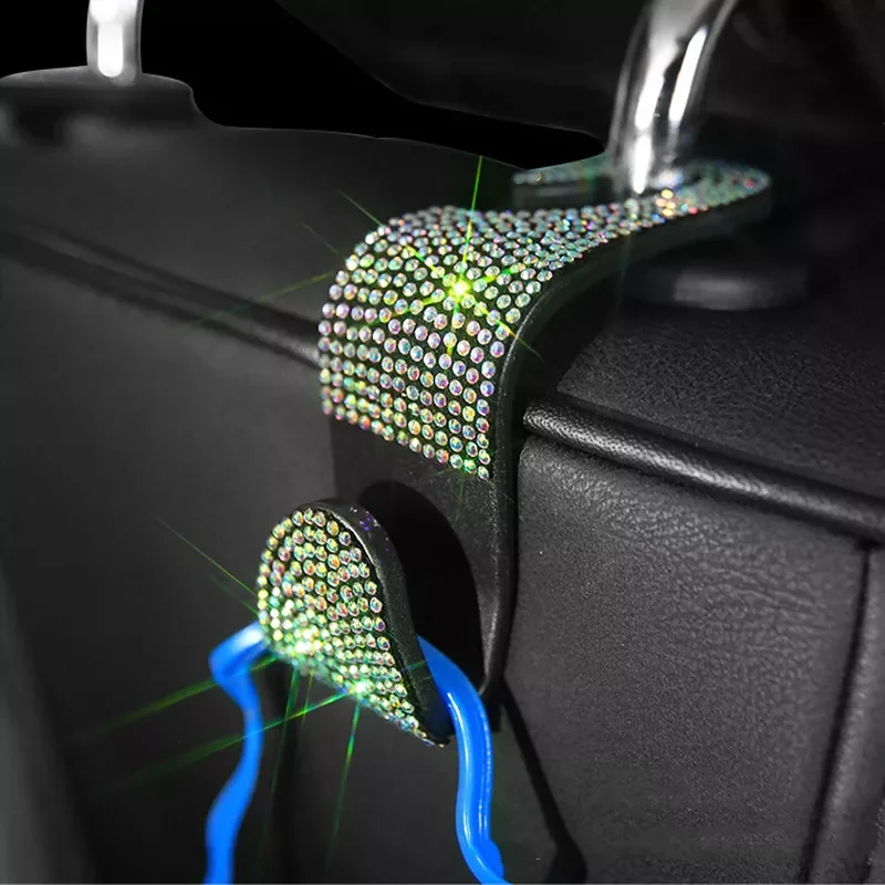 AUTO PARTS 2pcs Car Rhinestone Seat Back Hook Headrest Mount Storage Holder Hanging Diamond Bling Decoration Car Interior Access
AUTO PARTS 2pcs Car Rhinestone Seat Back Hook Headrest Mount Storage Holder Hanging Diamond Bling Decoration Car Interior Access