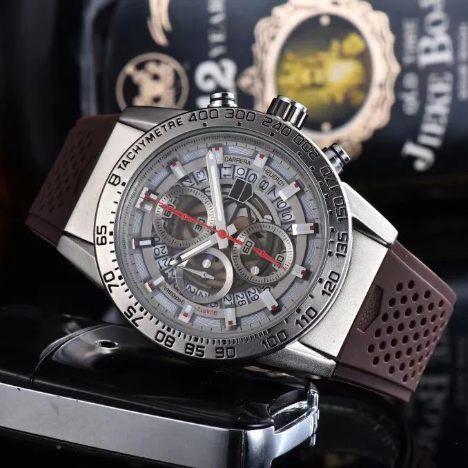 Luxury Fashion Sport Brand Quartz 6 Pins timing Multifunction Stainless steel Men Watch Business Man Leather Calendar Wristwatch
Luxury Fashion Sport Brand Quartz 6 Pins timing Multifunction Stainless steel Men Watch Business Man Leather Calendar Wristwatch