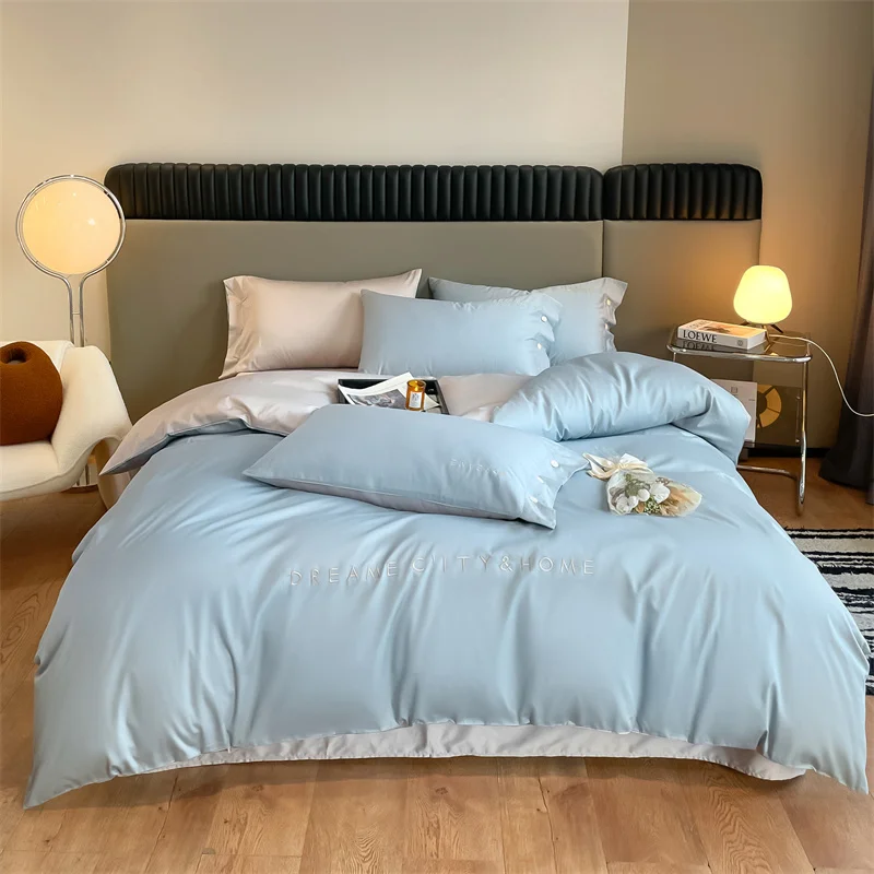 OLOEY Bedding set High quality cotton Soft duvet cover Bed sheet pillowcases Embroidery Fresh stylee Bed sets King Queen size
OLOEY Bedding set High quality cotton Soft duvet cover Bed sheet pillowcases Embroidery Fresh stylee Bed sets King Queen size