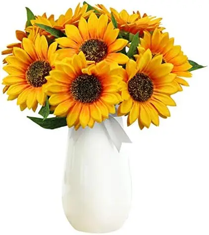 10 Girasoles Artificiales con Tallos, Flores de Girasol Artificiales de Seda Sintética, Decoración de Escritorio de Oficina C
10 Girasoles Artificiales con Tallos, Flores de Girasol Artificiales de Seda Sintética, Decoración de Escritorio de Oficina C