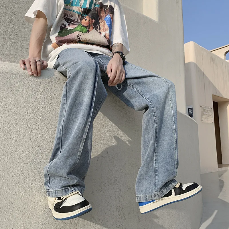 Men's Summer Pants 2022 Washed Jeans Men's Trend Street Design Straight Pants Retro Wide Leg Mopping Pants
Men's Summer Pants 2022 Washed Jeans Men's Trend Street Design Straight Pants Retro Wide Leg Mopping Pants