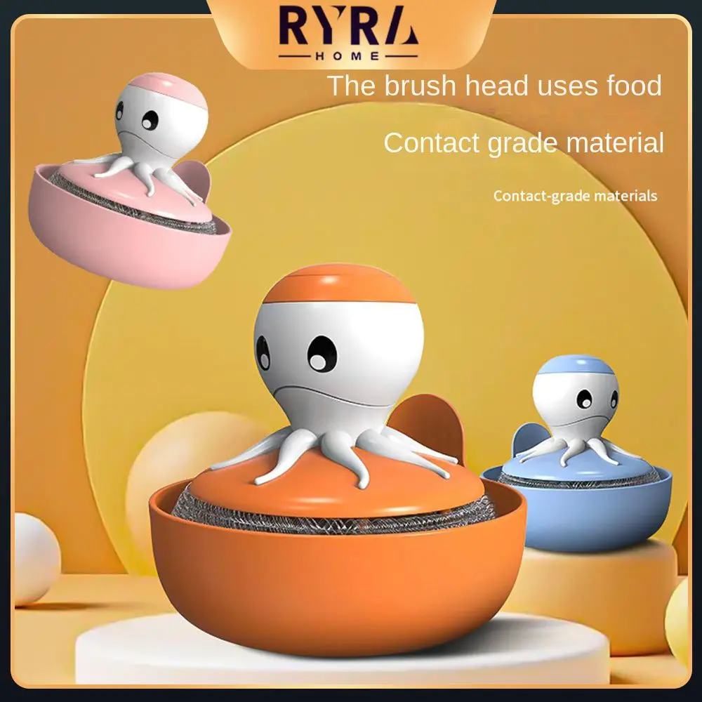 Creative Handle Dish Brush Octopus Eight-claw Automatic Pressing Liquid Replaceable Brush Head Pot Artifact Stainless Steel
Creative Handle Dish Brush Octopus Eight-claw Automatic Pressing Liquid Replaceable Brush Head Pot Artifact Stainless Steel