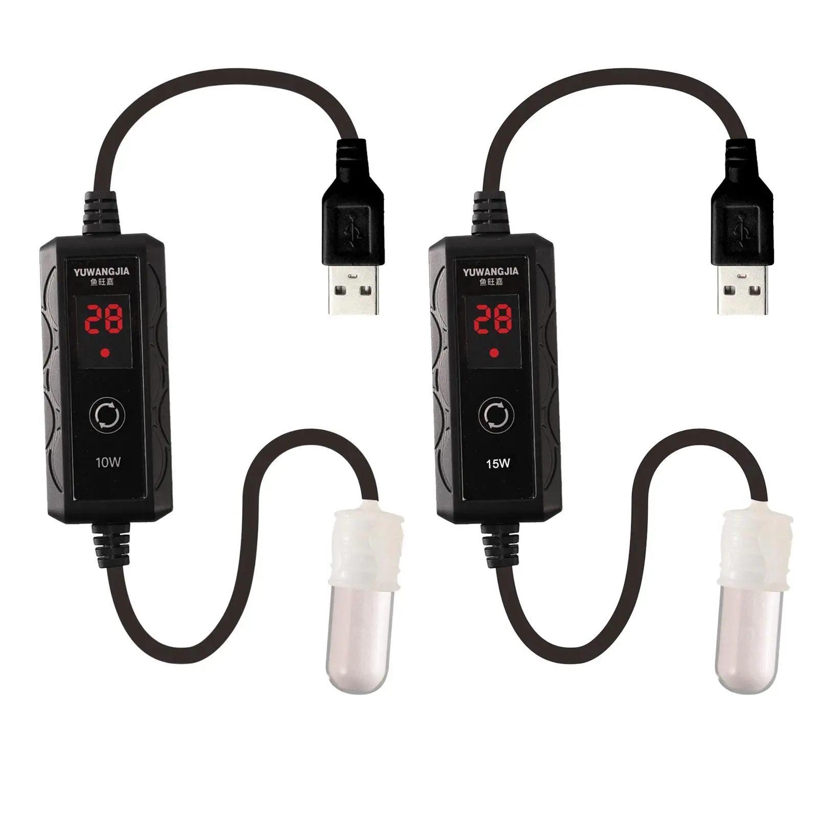 Небольшой подогреватель аквариума с USB и встроенным термометром
Небольшой подогреватель аквариума с USB и встроенным термометром