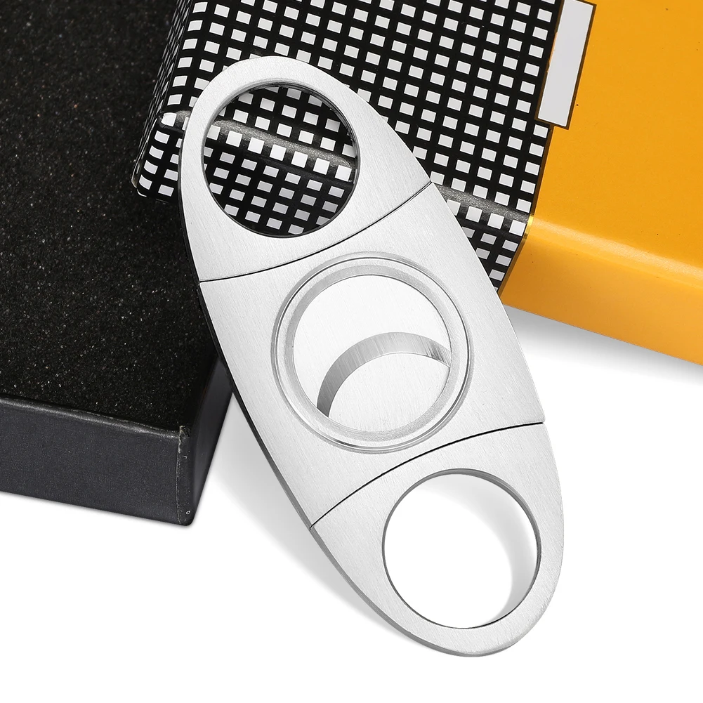 SHENGMEIYU Cigar Cutter Puro New Luxury Charuto Clipper Cigar Cutter Guillotine With Gift Box Accessories Cigar Scissors 
SHENGMEIYU Cigar Cutter Puro New Luxury Charuto Clipper Cigar Cutter Guillotine With Gift Box Accessories Cigar Scissors