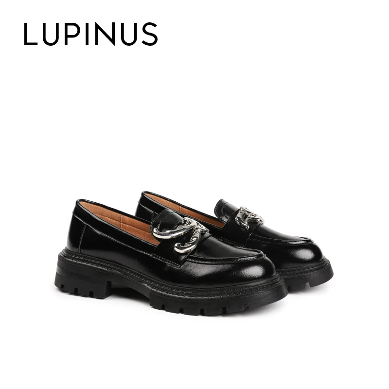 LUPINUS Metal Design Women Flat Shoe 2022 New Women Mules Fashion Platform Round Toe Women Leather Shoe Retro Big size 35-43
LUPINUS Metal Design Women Flat Shoe 2022 New Women Mules Fashion Platform Round Toe Women Leather Shoe Retro Big size 35-43