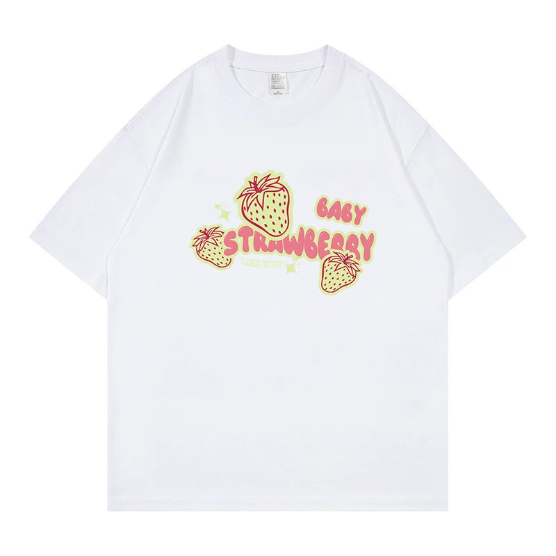 Y2K Clothes Oversized T-Shirt 100% Cotton For Women's Strawberry Graphic Printed Harajuku Short Sleeve Summer Harajuku Fashion
Y2K Clothes Oversized T-Shirt 100% Cotton For Women's Strawberry Graphic Printed Harajuku Short Sleeve Summer Harajuku Fashion