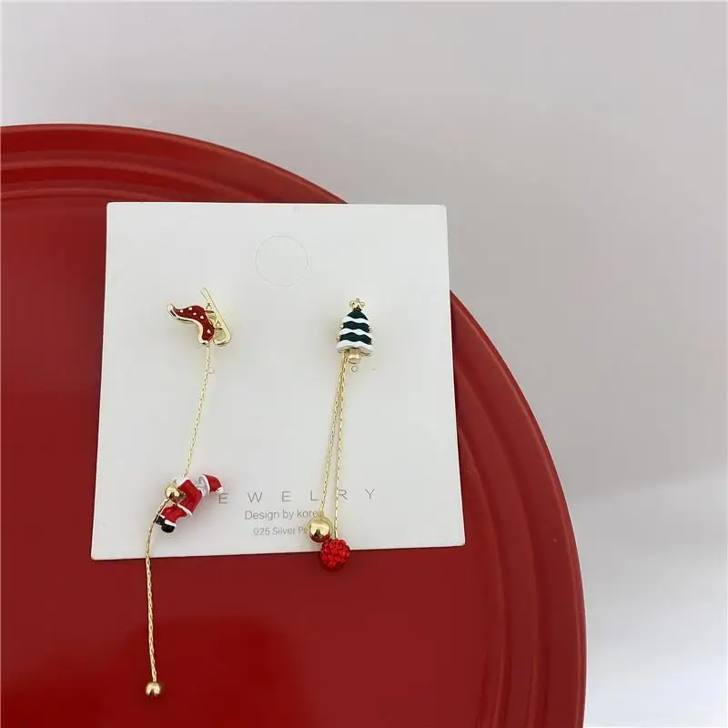 New Retractable Christmas Earrings Asymmetric Earrings for The Elderly Long Temperament Tassel Earrings Niche Foreign Earrings
New Retractable Christmas Earrings Asymmetric Earrings for The Elderly Long Temperament Tassel Earrings Niche Foreign Earrings