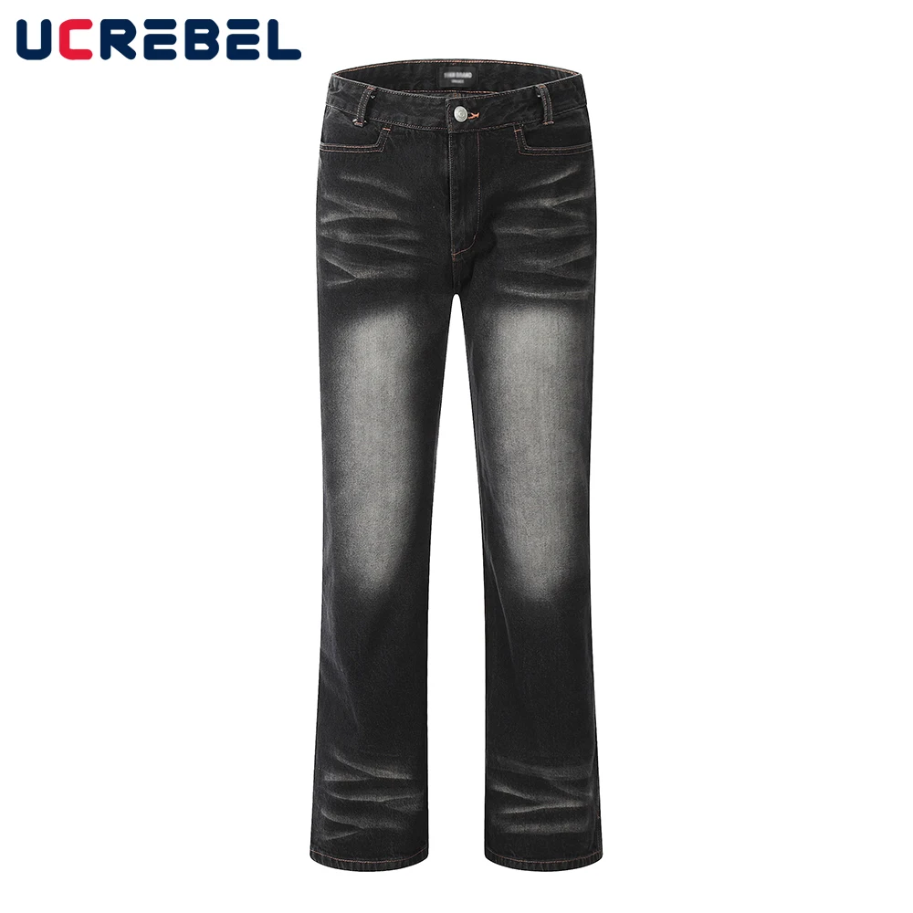 Washed Distressed Jeans Men High Street Loose Straight-leg Pants Denim Pants Men Casual Trousers
Washed Distressed Jeans Men High Street Loose Straight-leg Pants Denim Pants Men Casual Trousers
