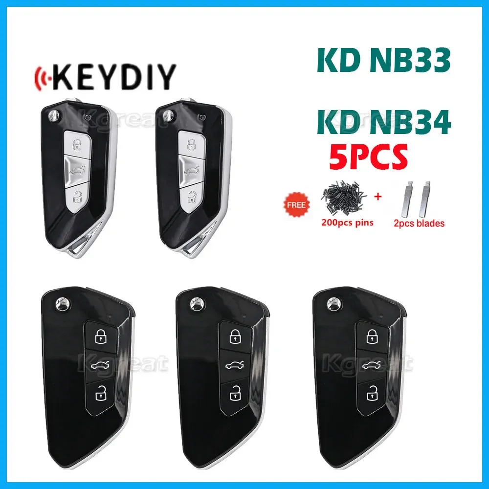 5 шт. KEYDIY KD NB33 NB34 3 кнопки многофункциональный пульт дистанционного управления для VW Style KD900
5 шт. KEYDIY KD NB33 NB34 3 кнопки многофункциональный пульт дистанционного управления для VW Style KD900
