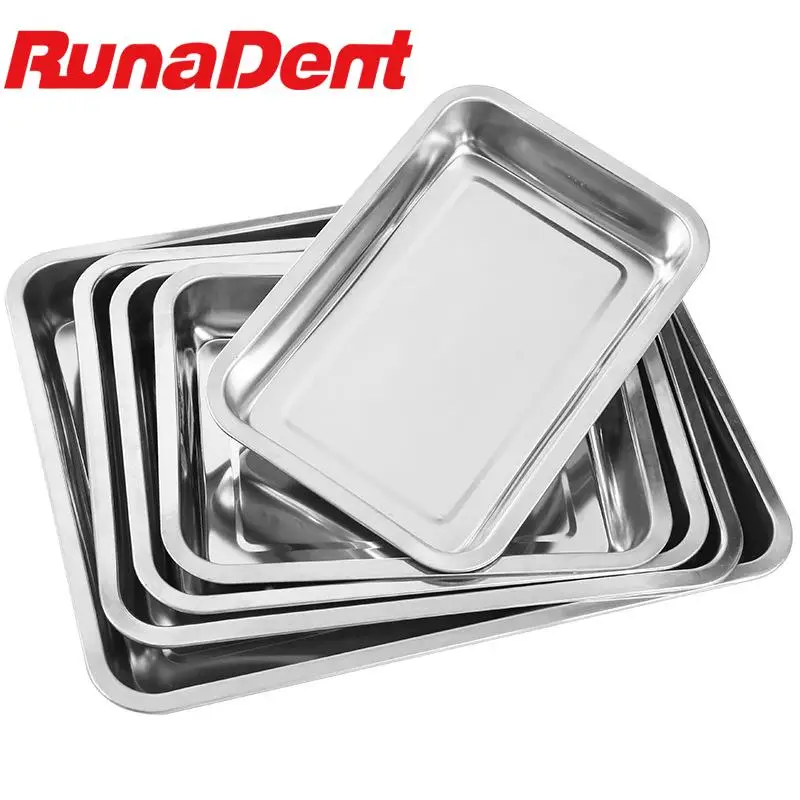 Stainless steel square tray sterilization tray surgical tray 2 sizes 
Stainless steel square tray sterilization tray surgical tray 2 sizes