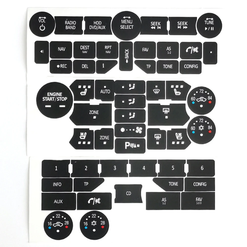1p Button Repair Decals Climate Control Radio Stickers For SAAB 3rd Gen 9-5NG 9-4X Black Vinyl Push Button Stickers
1p Button Repair Decals Climate Control Radio Stickers For SAAB 3rd Gen 9-5NG 9-4X Black Vinyl Push Button Stickers