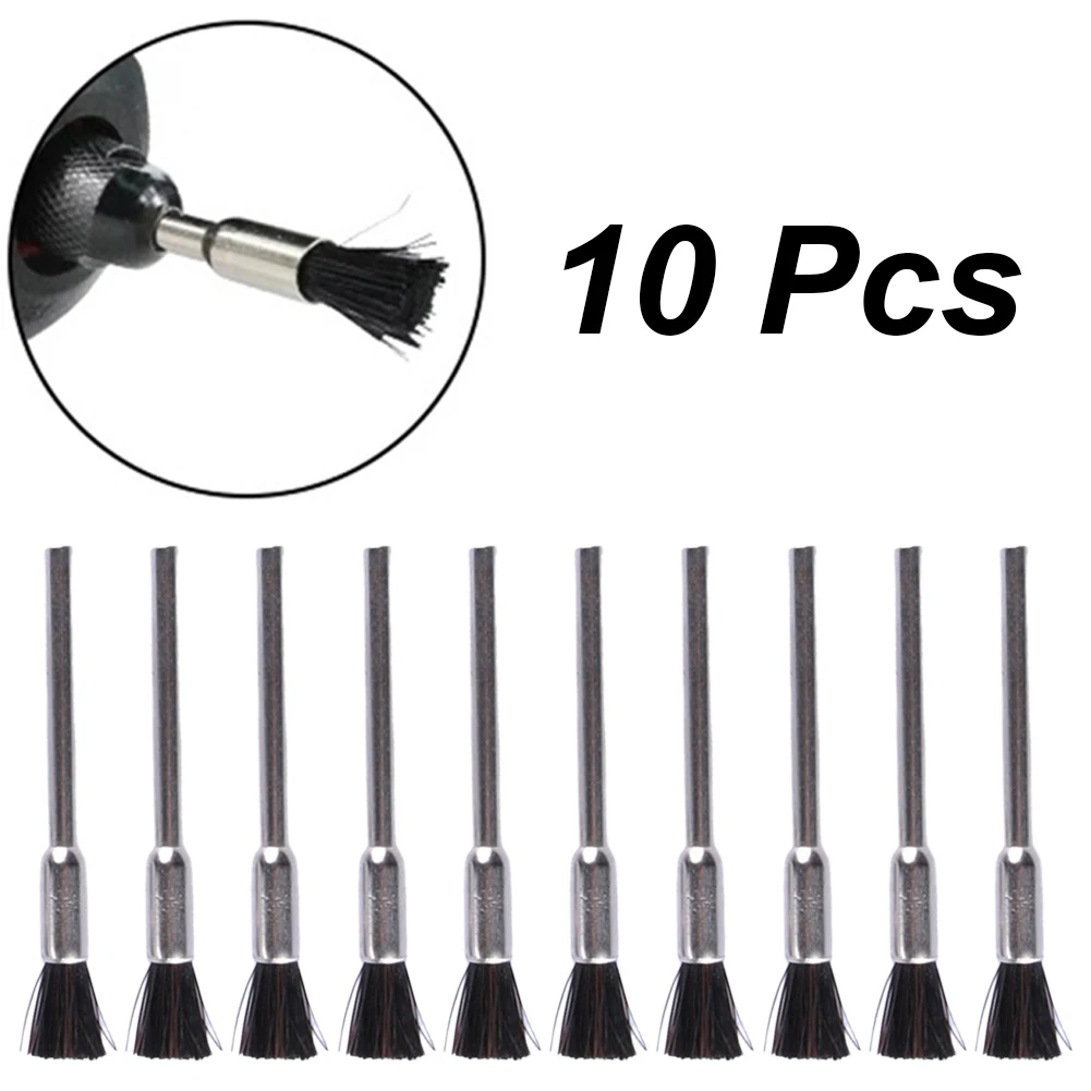 10pcs Nylon Wire Brush Kit 3mm Shank Abrasive Polishing Tool Bit Polishing For Wood 52mm Length 5mm Head Diameter Wire Brushes
10pcs Nylon Wire Brush Kit 3mm Shank Abrasive Polishing Tool Bit Polishing For Wood 52mm Length 5mm Head Diameter Wire Brushes