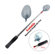 Fishing Bait Throwing Spoons Nesting Device Retractable Can Head Fish Bait Casting Scoop Long Throw Fixed Point Fishing Gear