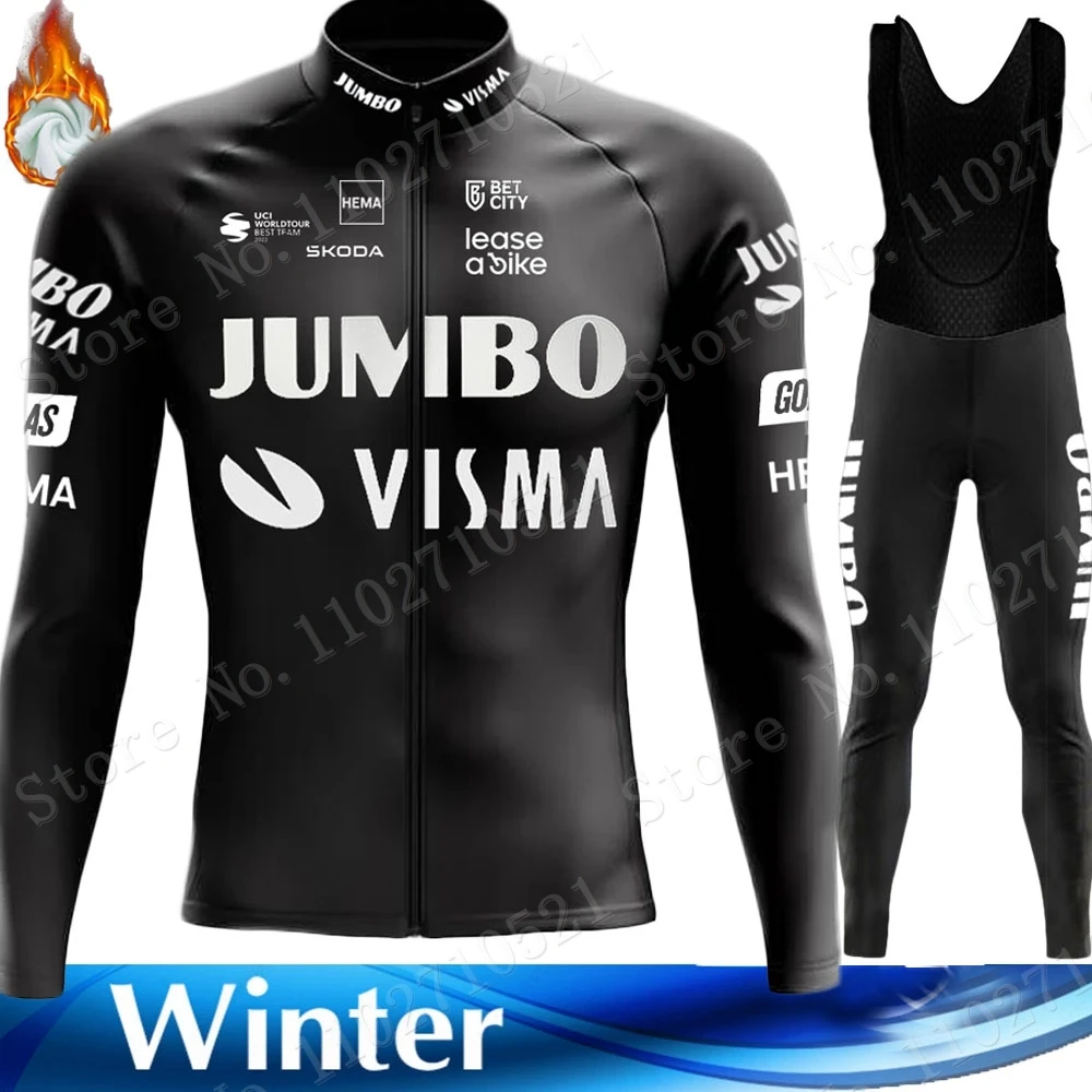 Мужской комплект одежды для велоспорта Jumbo Visma, черная трикотажная одежда TDF с длинным рукавом, велосипедная термокуртка, костюм для горных велосипедов, одежда для зимы 2023
Мужской комплект одежды для велоспорта Jumbo Visma, черная трикотажная одежда TDF с длинным рукавом, велосипедная термокуртка, костюм для горных велосипедов, одежда для зимы 2023