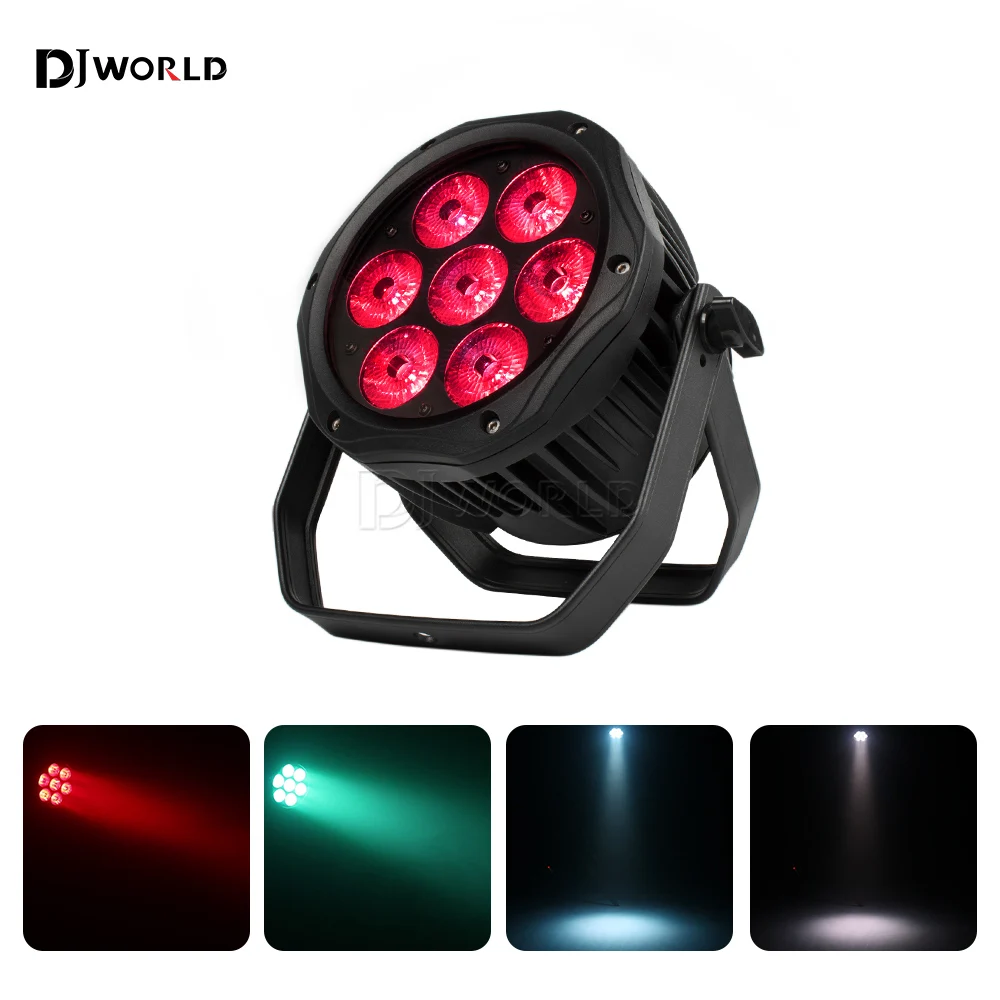 IP65 Водонепроницаемый светодиодный Par 7x18 Вт RGBWA UV DMX512 Контроллер музыкальный диско Dj бар напольный вечеринка, DJWORLD сценическое освещение 
IP65 Водонепроницаемый светодиодный Par 7x18 Вт RGBWA UV DMX512 Контроллер музыкальный диско Dj бар напольный вечеринка, DJWORLD сценическое освещение