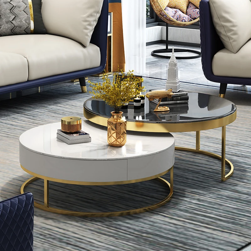 Роскошный креативный журнальный столик для отдыха из закаленного стекла современный журнальный столик для балкона