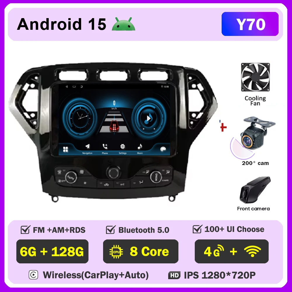 4G для Ford Mondeo MK4 2007-2014 видео стерео Carplay Android авто радио навигация GPS мультимедийный плеер IPS WIFI без 2din DVD
4G для Ford Mondeo MK4 2007-2014 видео стерео Carplay Android авто радио навигация GPS мультимедийный плеер IPS WIFI без 2din DVD