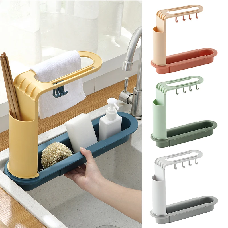 Telescopic Sink Shelf Kitchen Sink Drain Rack Storage Basket Chopstic Dishcloth Sponge Organizer Holder Kitchen Accessories Tool
Telescopic Sink Shelf Kitchen Sink Drain Rack Storage Basket Chopstic Dishcloth Sponge Organizer Holder Kitchen Accessories Tool