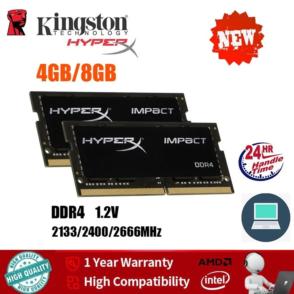 Laptop Memory DDR4 4GB 8GB 2133mhz 2400mhz 2666mhz 1.2V 260Pin Sodimm Notebook RAM PC4 17000S 19200S 21300S 25600S For Laptop UP 
Laptop Memory DDR4 4GB 8GB 2133mhz 2400mhz 2666mhz 1.2V 260Pin Sodimm Notebook RAM PC4 17000S 19200S 21300S 25600S For Laptop UP