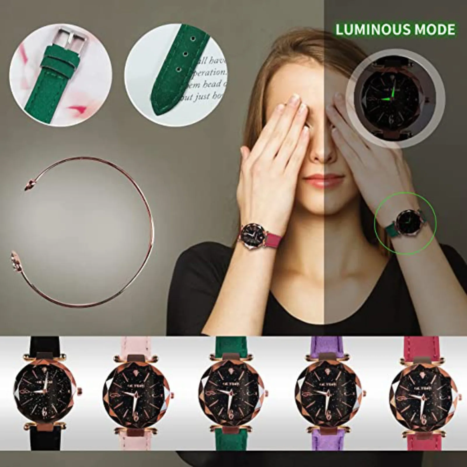Starry-Sky Ladies PCS Bright With Heart-Shaped 2 Luminous Watch Bracelet Women's Watch Women%27s+watch
Starry-Sky Ladies PCS Bright With Heart-Shaped 2 Luminous Watch Bracelet Women's Watch Women%27s+watch