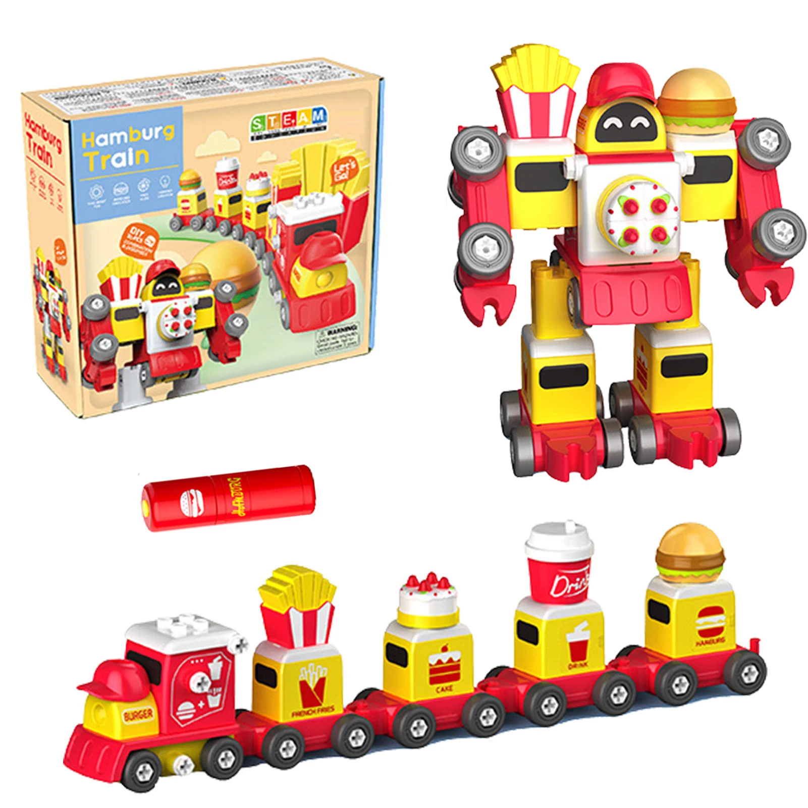 Building Toy Set Take Apart Car Robot Train Set Toys 5 In 1 Vehicle Set Assembly STEM Educational Learning Building Toddler Toys
Building Toy Set Take Apart Car Robot Train Set Toys 5 In 1 Vehicle Set Assembly STEM Educational Learning Building Toddler Toys