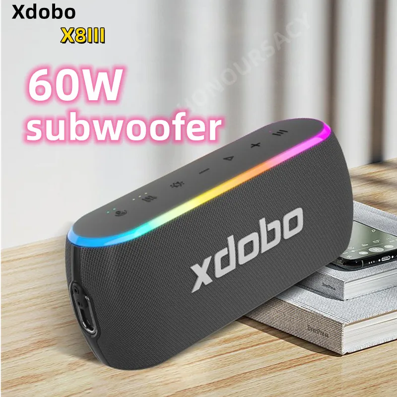 XDobo X8III 60W Outdoor Portable Bluetooth Speaker Wireless Pillar RGB Bass Speaker 360 Stereo TWS Speaker Caixa De Som
XDobo X8III 60W Outdoor Portable Bluetooth Speaker Wireless Pillar RGB Bass Speaker 360 Stereo TWS Speaker Caixa De Som