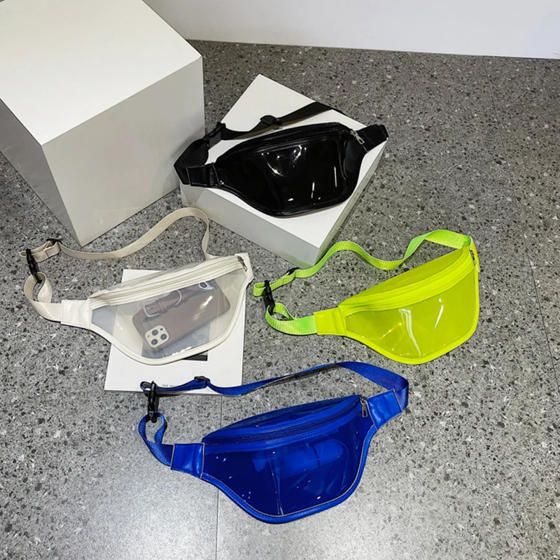 1pc New Transparent Fanny Pack Fashion Waist Bag Laser PVC Beach Travel Banana Hip Bum Zip Waist Bags Women Belt Bag For Girls
1pc New Transparent Fanny Pack Fashion Waist Bag Laser PVC Beach Travel Banana Hip Bum Zip Waist Bags Women Belt Bag For Girls