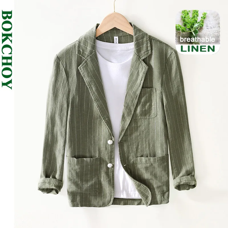 2023 Autumn New Vintage Striped Safari Suits for Men Clothing Casual Cotton and Linen Men Jackets BL1011 
2023 Autumn New Vintage Striped Safari Suits for Men Clothing Casual Cotton and Linen Men Jackets BL1011