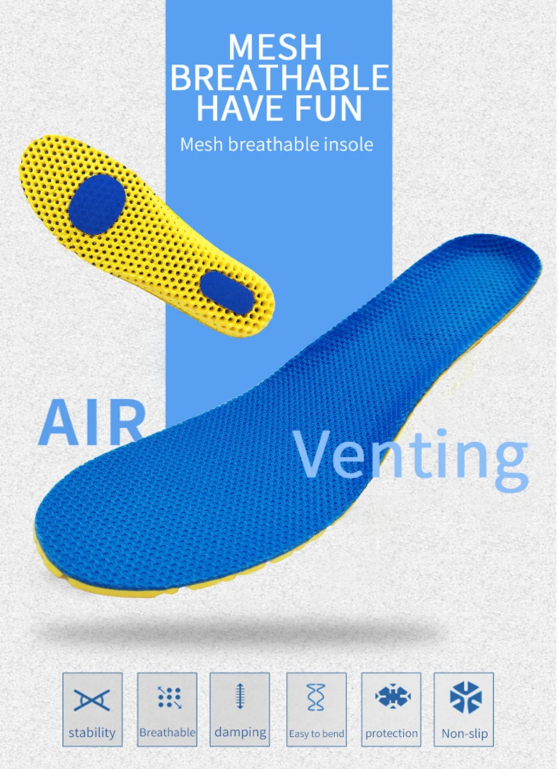 Memory Foam Insoles Sports Shoes Sole Mesh Deodorant Breathable Cushion Running Insoles for Feet Man Women Orthopedic Insoles
Memory Foam Insoles Sports Shoes Sole Mesh Deodorant Breathable Cushion Running Insoles for Feet Man Women Orthopedic Insoles