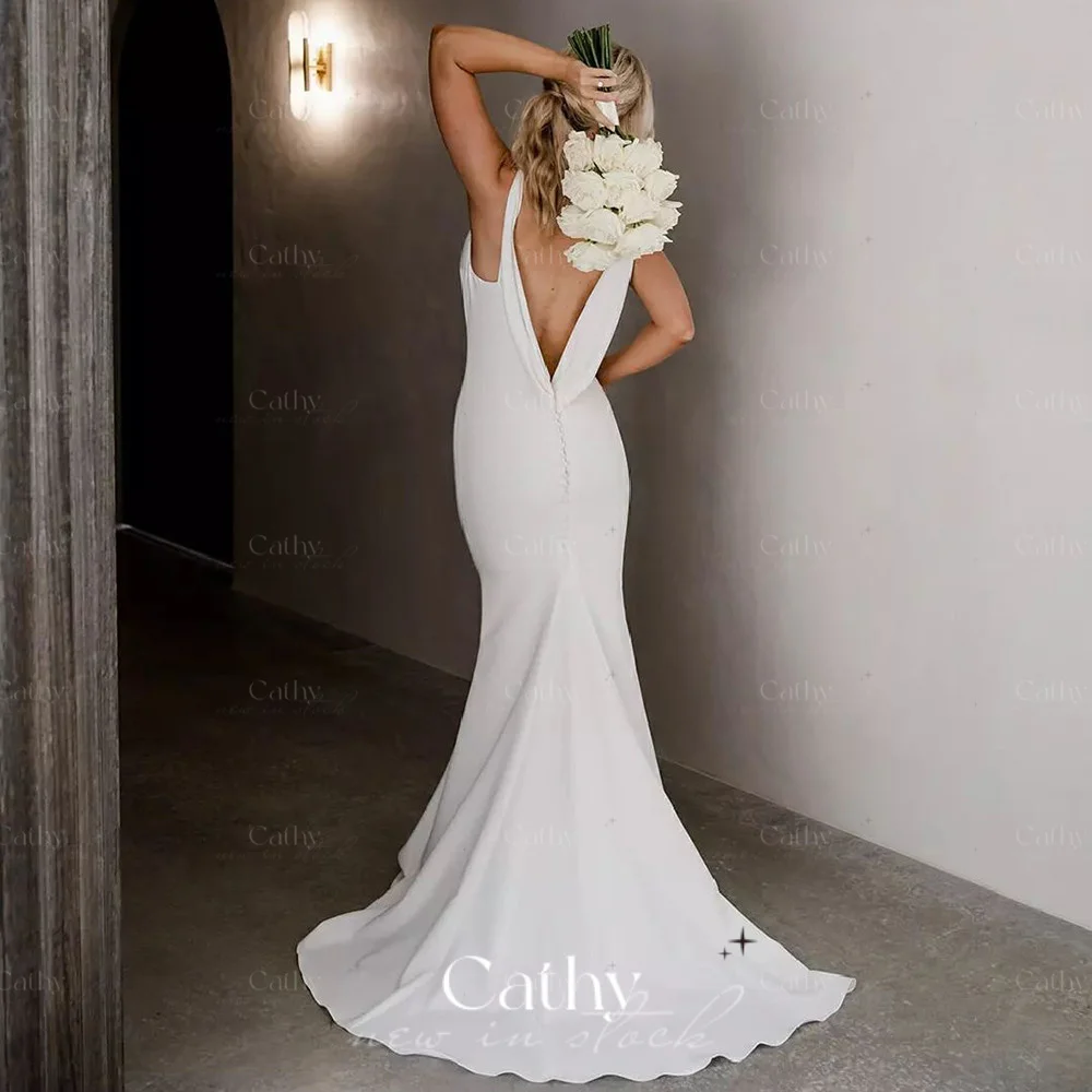 Plus Size Wedding Dresses For Women 2022 Bride Simple Satin Trumpet Wedding Gown Boho Mermaid Vestidos De Novia Sleevesless
Plus Size Wedding Dresses For Women 2022 Bride Simple Satin Trumpet Wedding Gown Boho Mermaid Vestidos De Novia Sleevesless