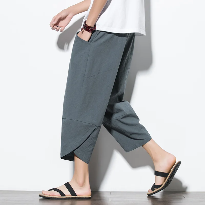 Mens Retro Streetwear Beach Shorts Male Casual Calf--Lenght Trousers Men Casual Pants Style Cotton Linen Harem Cropped Pants
Mens Retro Streetwear Beach Shorts Male Casual Calf--Lenght Trousers Men Casual Pants Style Cotton Linen Harem Cropped Pants