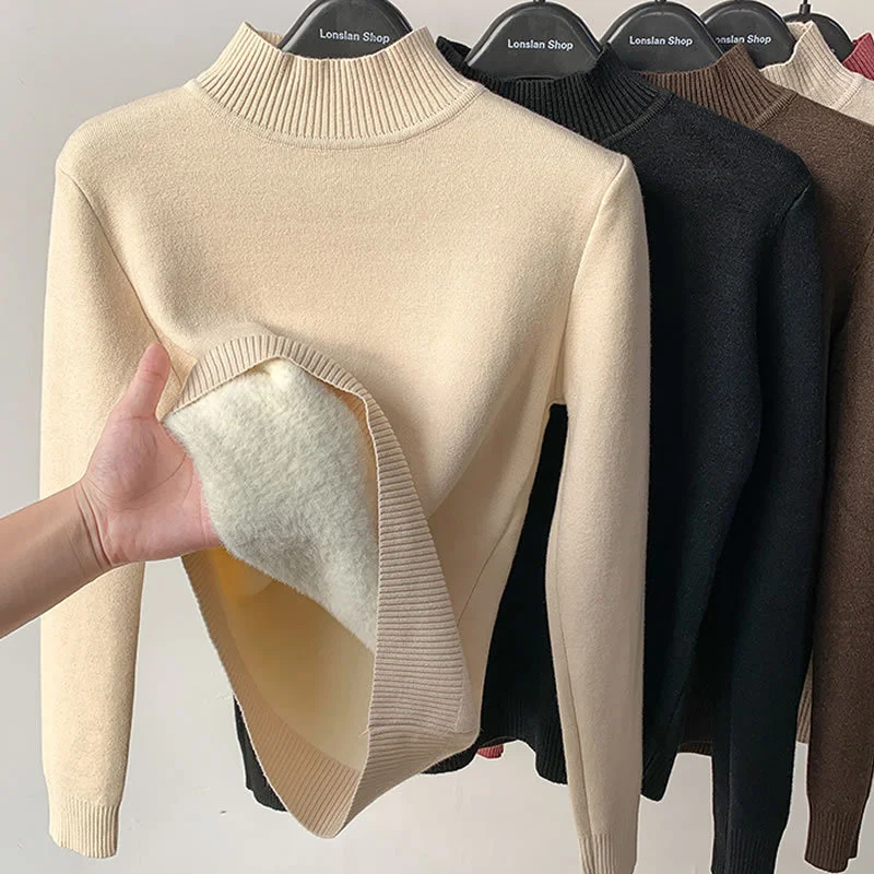 2023 New Autumn and Winter Fashion Half High Collar Bottoming Tops Women Sweaters Pullovers Long Sleeve Knit Solid Clothes 24092
2023 New Autumn and Winter Fashion Half High Collar Bottoming Tops Women Sweaters Pullovers Long Sleeve Knit Solid Clothes 24092