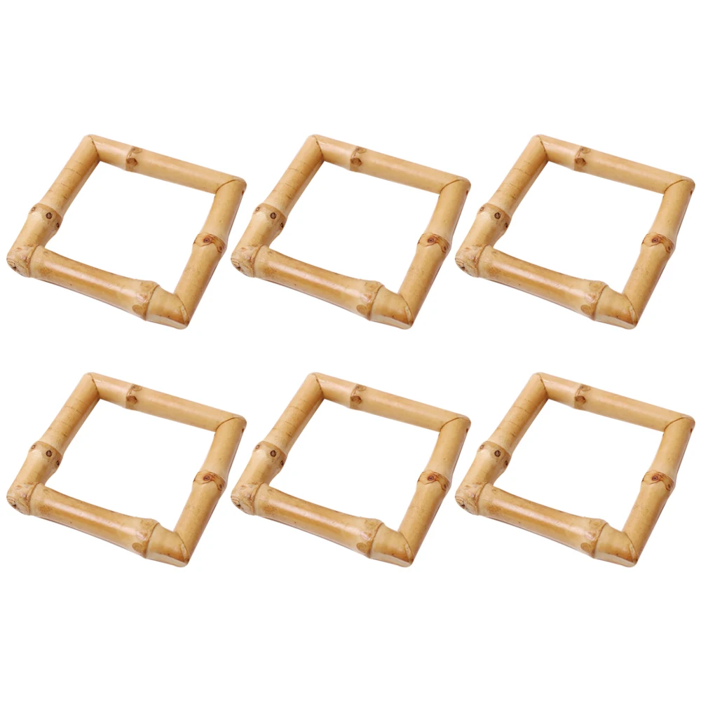 6 Pack Home Dinner Table Serviette Buckles Eye-Catching Bamboo Husk Table Decoration Napkin Rings for Wedding, Square 
6 Pack Home Dinner Table Serviette Buckles Eye-Catching Bamboo Husk Table Decoration Napkin Rings for Wedding, Square