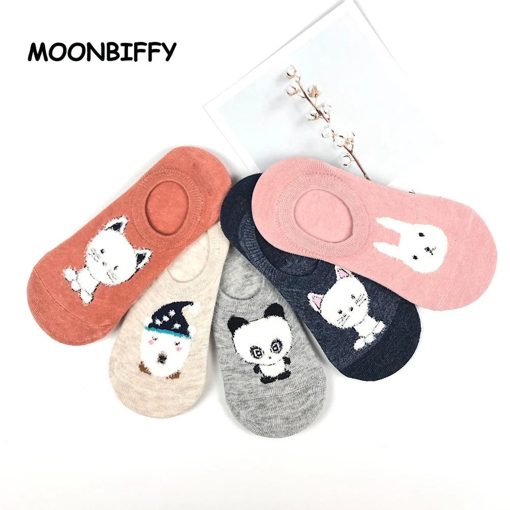 New Women Socks Candy Colorsock Cute Animal Cartoon Cotton Female Boat Sock Simple Cat Panda Rabbit Short Socks Mujer Sokken 
New Women Socks Candy Colorsock Cute Animal Cartoon Cotton Female Boat Sock Simple Cat Panda Rabbit Short Socks Mujer Sokken