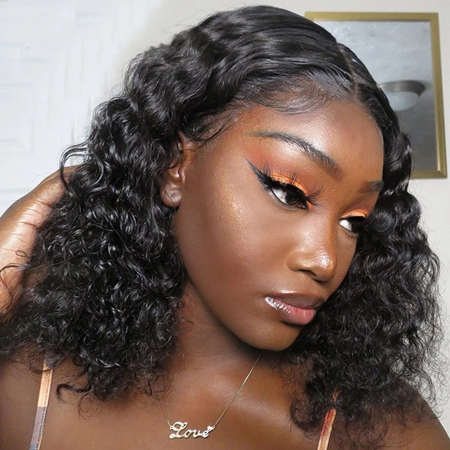 Short Curly Bob Lace Front Human Hair Wigs Water Wave Transparent Lace Wig Pre Plucked Bob Hair Wig Human Hair Remy
Short Curly Bob Lace Front Human Hair Wigs Water Wave Transparent Lace Wig Pre Plucked Bob Hair Wig Human Hair Remy