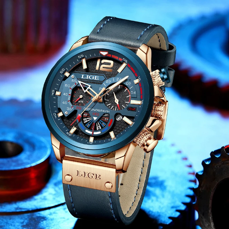 LIGE8959 Casual Fashion Men's Watch Date Waterproof Multifunctional Quartz Watch
LIGE8959 Casual Fashion Men's Watch Date Waterproof Multifunctional Quartz Watch
