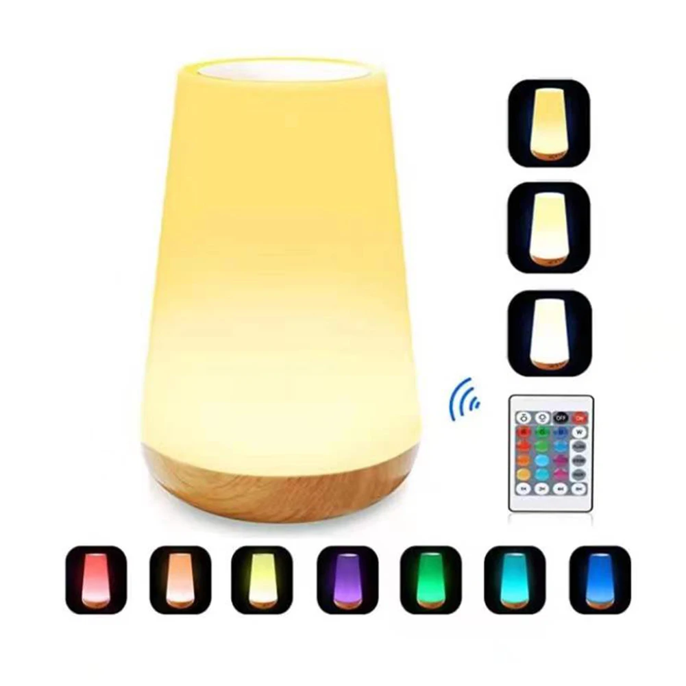 LED Colorful Touch Control Night Light Dimmable USB Rechargeable Table Lamp RGB Bedroom Bedside Atmosphere Lamp Home Decor
LED Colorful Touch Control Night Light Dimmable USB Rechargeable Table Lamp RGB Bedroom Bedside Atmosphere Lamp Home Decor